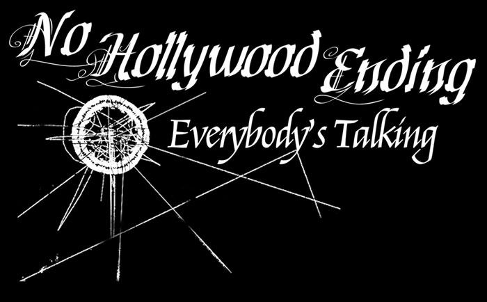 no hollywood ending everybody's talking album logo black