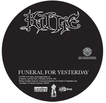 kittie funeral for yesterday disc