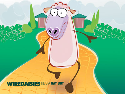 wire daisies - gay boy video sheep